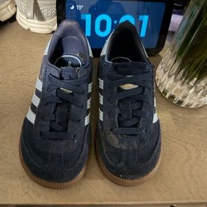 Adidas Kids Dark Blue Sneakers with White Stripes